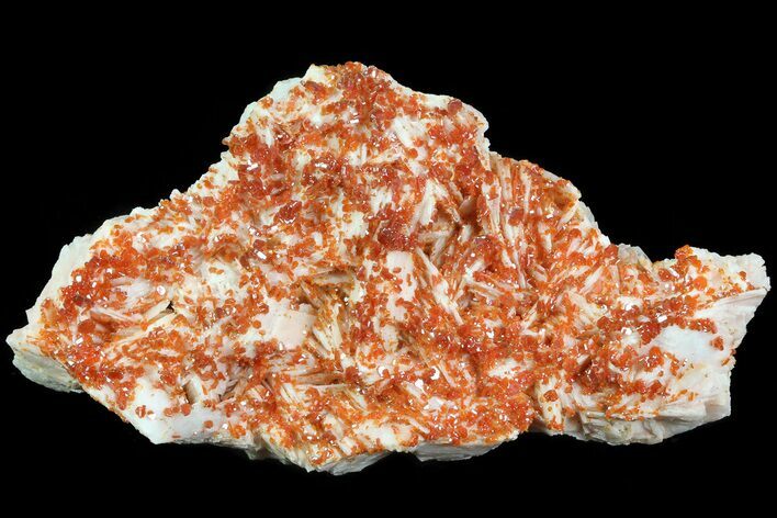 Ruby Red Vanadinite Crystals on Pink Barite - Morocco #82381